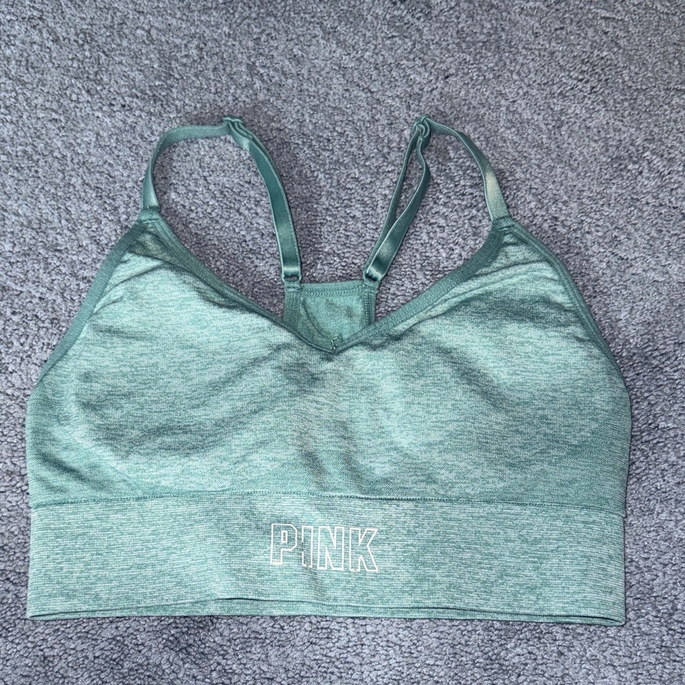 PINK Victoria's Secret Teal Sports Bra